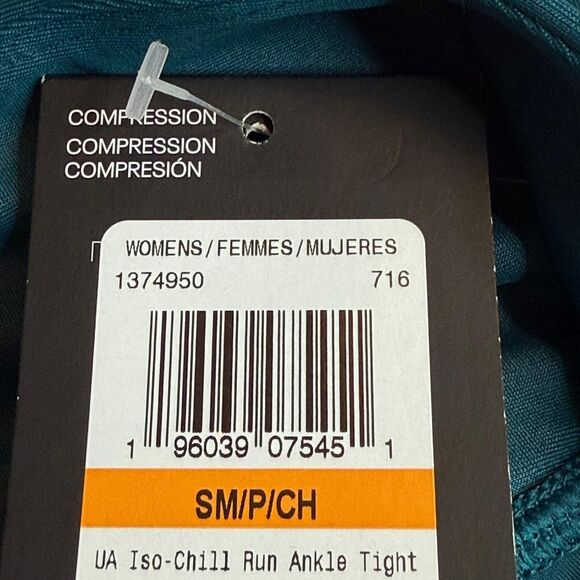 NWT Under Armour Teal Iso-Chill Compression Ankle Leggings High Rise Run MSRP$70 - Picture 6 of 7